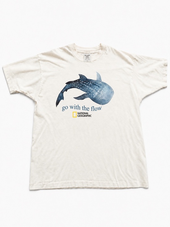 Gildan Tops - Gildan White Short Sleeve Tee with Orca Graphic